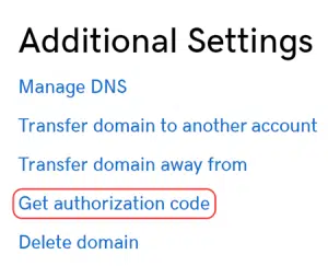 الحصول على رمز النقل Authorization Code