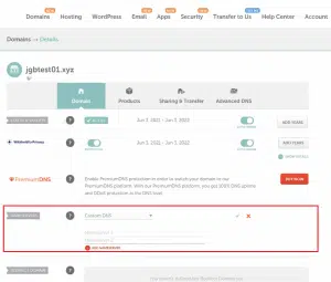 استخدام الـnameserver المنسوخة من الكلاودفلير