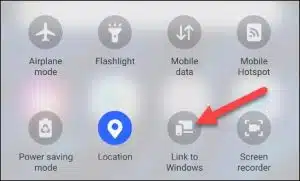 اختر Link to Windows على موبايلك السامسونغ