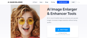 موقع AI. Image Enlarger لتحسين جودة الصور