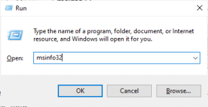 الوصول للوحة معلومات النظام System Information Panel