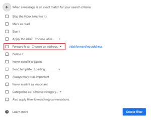 تحديد ما تريد من Gmail فعله