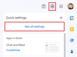 عرض جميع الإعدادات