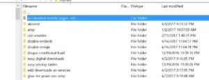 تعطيل الإضافات باستخدام لوحة التحكم أو FTP