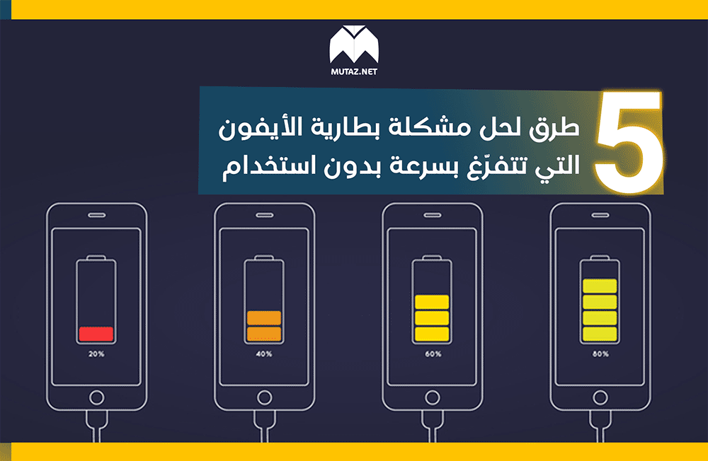 5 طرق لحل مشكلة بطارية الأيفون التي تتفرّغ بسرعة بدون استخدام