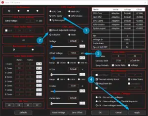 كيفية تخفيض الفولت في معالجات إنتل باستخدام برنامج ThrottleStop-3