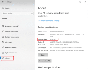 كيفية معرفة حجم ذاكرة الوصول العشوائي الموجودة في الحاسوب