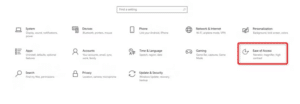 اختر Ease of Access
