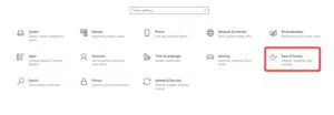 اختر Ease of Access