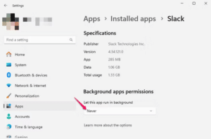 نافذة Advanced Options