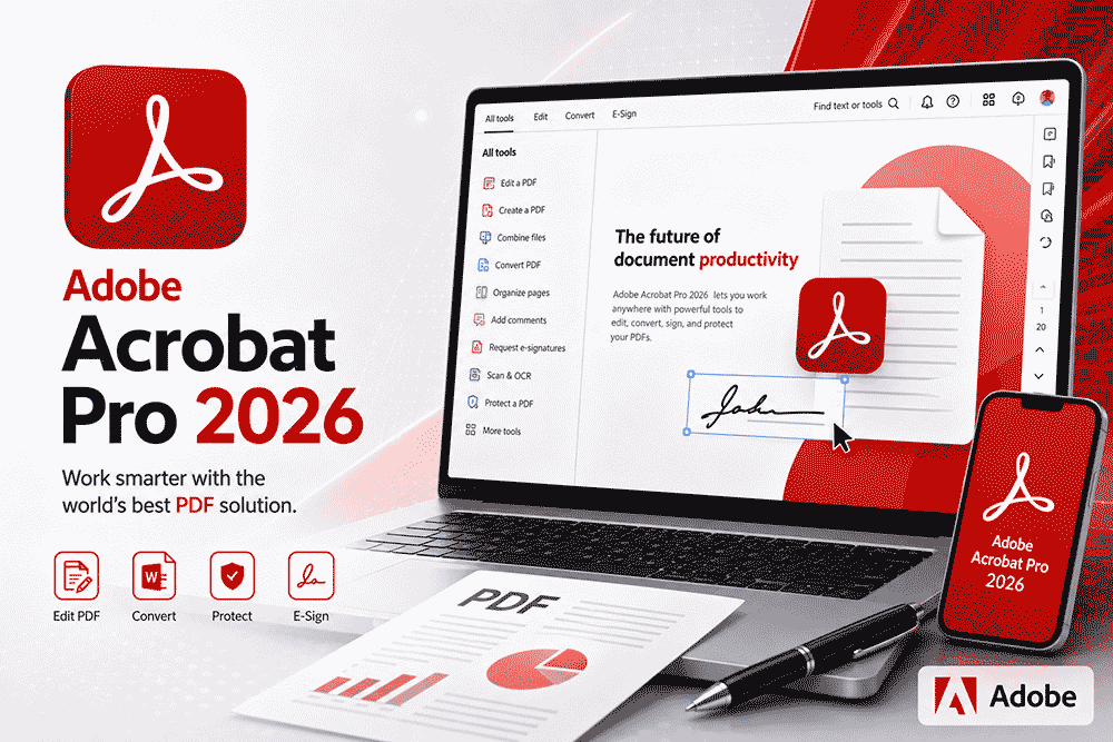 تحميل Adobe Acrobat Pro 2026 النسخة الكاملة من Adobe أحدث إصدار