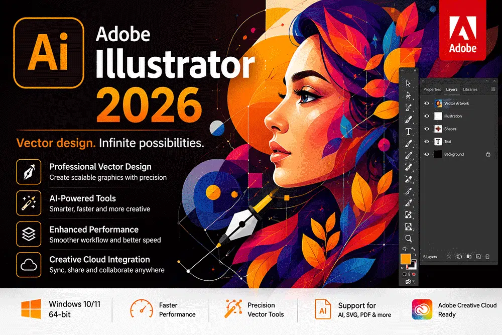 تحميل Adobe Illustrator 2026 النسخة الأصلية من Adobe